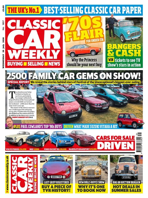 Cover image for Classic Car Weekly